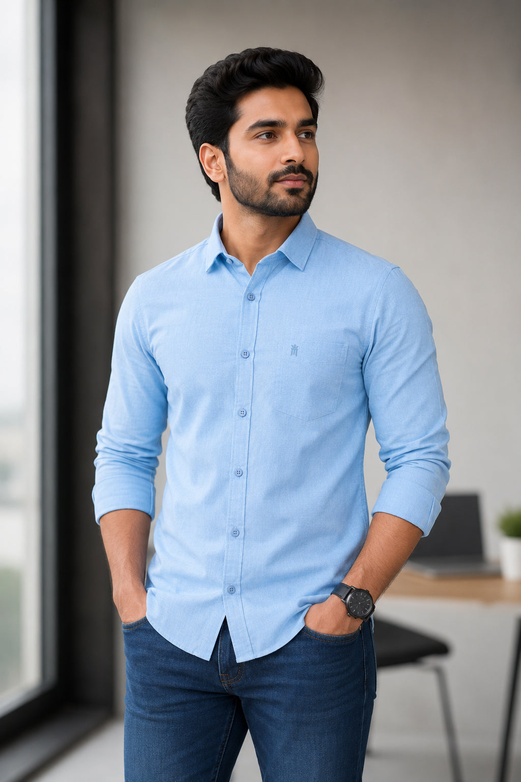 British Crown Casual Color Shirt - 81001