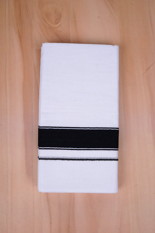 FCD-487 W/D DHOTI 3.80 MTR-Black