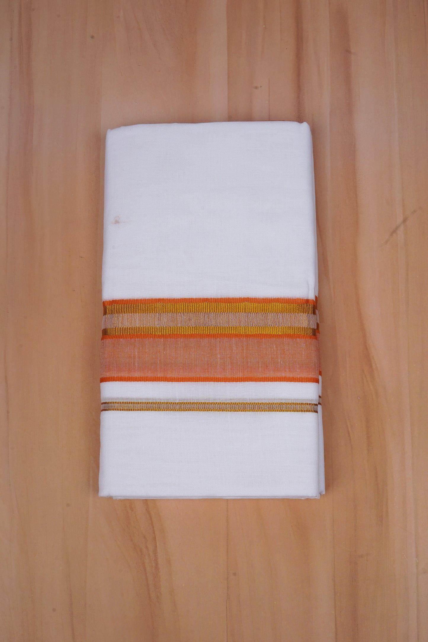 FCD-531 W/D DHOTI 3.80 MTR-Light Orange