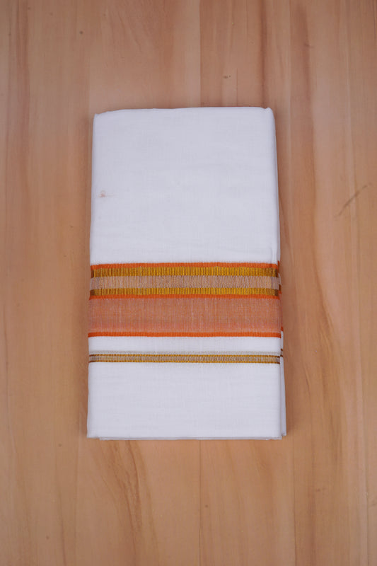 FCD-531 W/D DHOTI 3.80 MTR-Light Orange