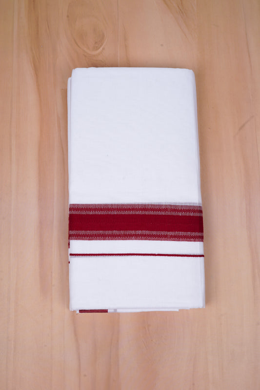 FCD-523 W/D DHOTI 3.80 MTR-Dark Red