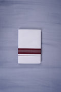 KERALOOM FINISH COTTON 329 W/D DHOTI 3.80 MTR - Dark Maroon