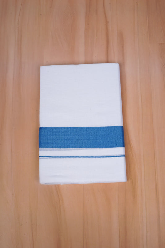 FCD-596 W/D DHOTI 3.80 MTR - Blue