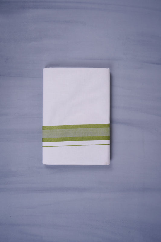 KERALOOM FINISH COTTON 329 W/D DHOTI 3.80 MTR - Green