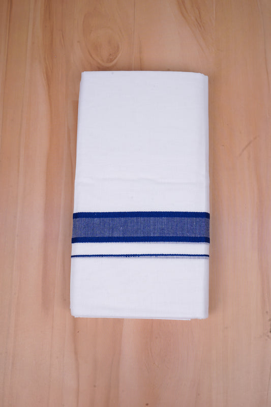 FCD-471 W/D DHOTI 3.80 MTR - Blue