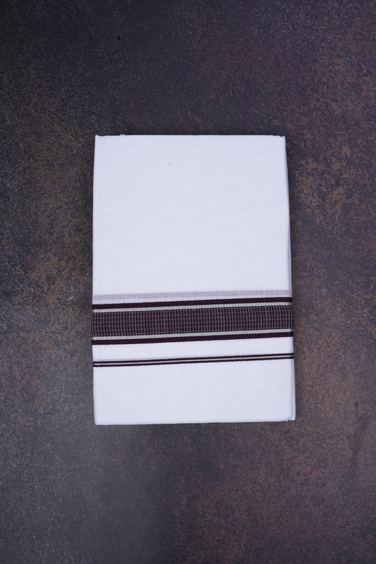 FD-167 W/D DHOTI 3.80 MTR-Dark maroon
