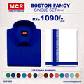 Boston Fancy Single Set H/S - (Assorted Pattern) - 21504 Dark Blue