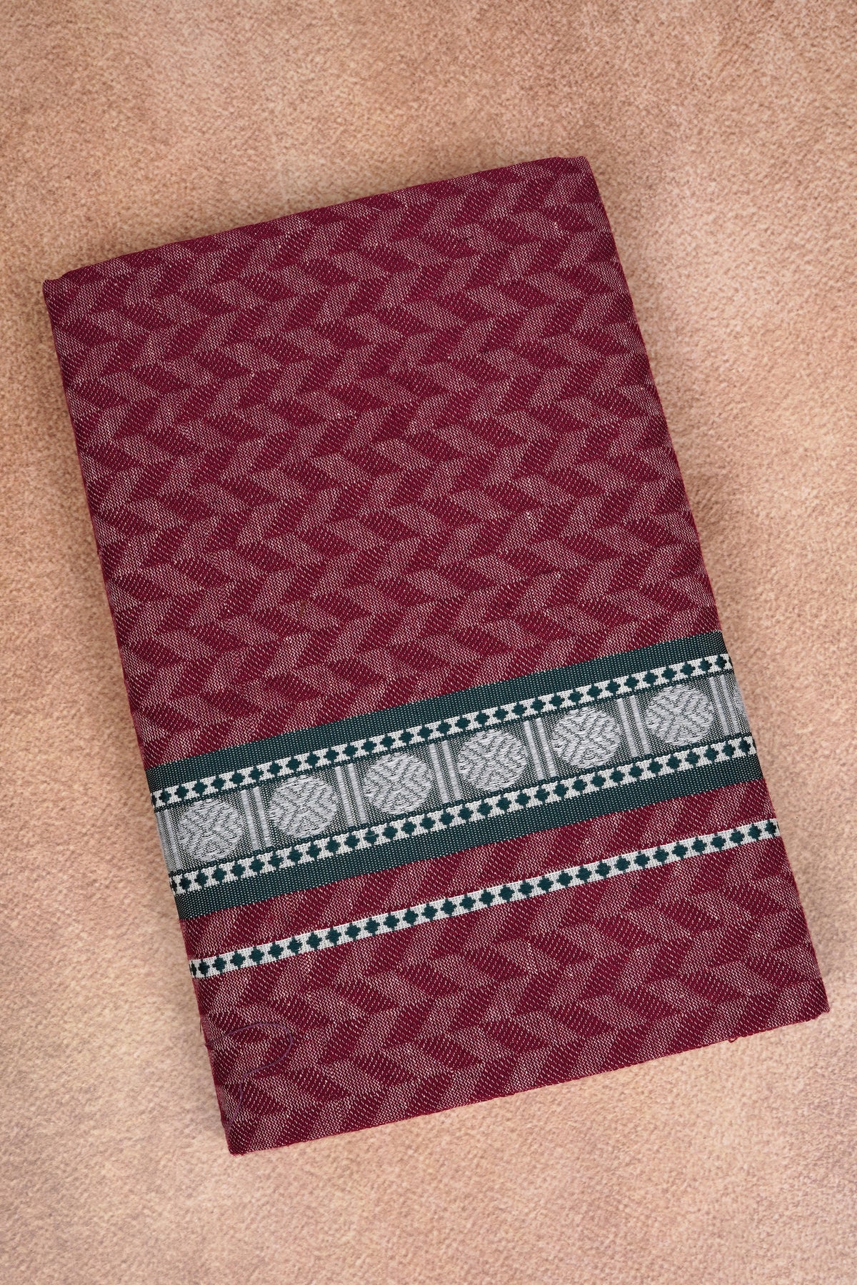 Sulthan Colours Dhoti - Maroon