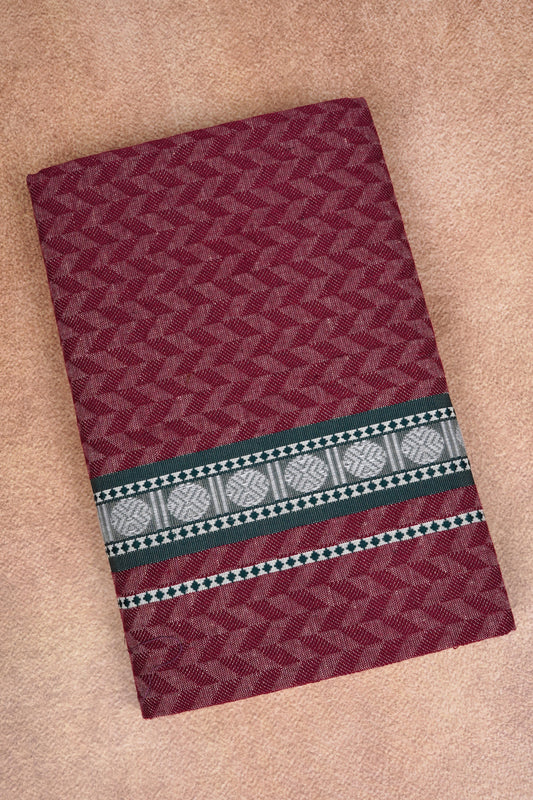 Sulthan Colours Dhoti - Maroon