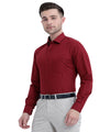 Shop Stain Free Full Sleeve Formal Maroon Color Shirt For Men