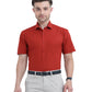 Stain Free Half Sleeve Formal Red Color Shirt For Men