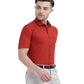 Buy Stain Free Half Sleeve Formal Red Color Shirt For Men