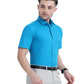 Shop Stain Free Half Sleeve Formal Blue Men Shirt