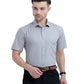 Buy Stain Free Half Sleeve Formal Grey Color Shirt For Men