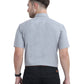 Order Stain Free Half Sleeve Formal Grey Color Shirt For Men