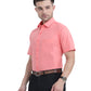 Stain Free Half Sleeve Formal Rose Men Shirt
