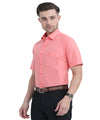Stain Free Half Sleeve Formal Rose Men Shirt