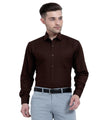 Buy Stain Free Full Sleeve Formal Brown Shirt For Men