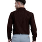 Buy Stain Free Full Sleeve Formal Brown Shirt For Men Online