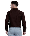 Buy Stain Free Full Sleeve Formal Brown Shirt For Men Online