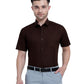 Buy Stain Free Half Sleeve Formal Brown Color Shirt For Men