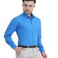 Buy Stain Free Full Sleeve Formal Blue Color Shirt For Men