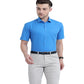 Stain Free Half Sleeve Formal Blue Color Shirt For Men