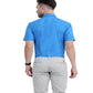 Order Stain Free Half Sleeve Formal Blue Color Shirt For Men