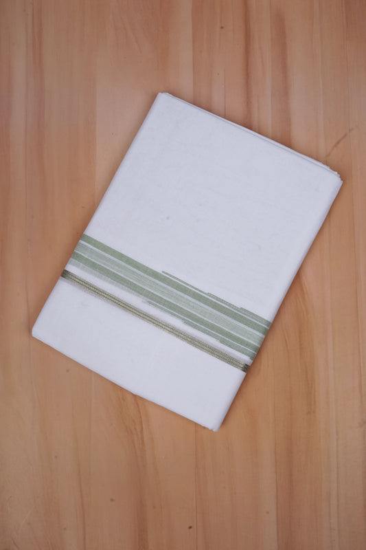PREMIUM CHUTTY  W/D DHOTI 3.80 MTR - Light Green