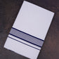 FD-162 W/D DHOTI 3.80 MTR-Navy Blue