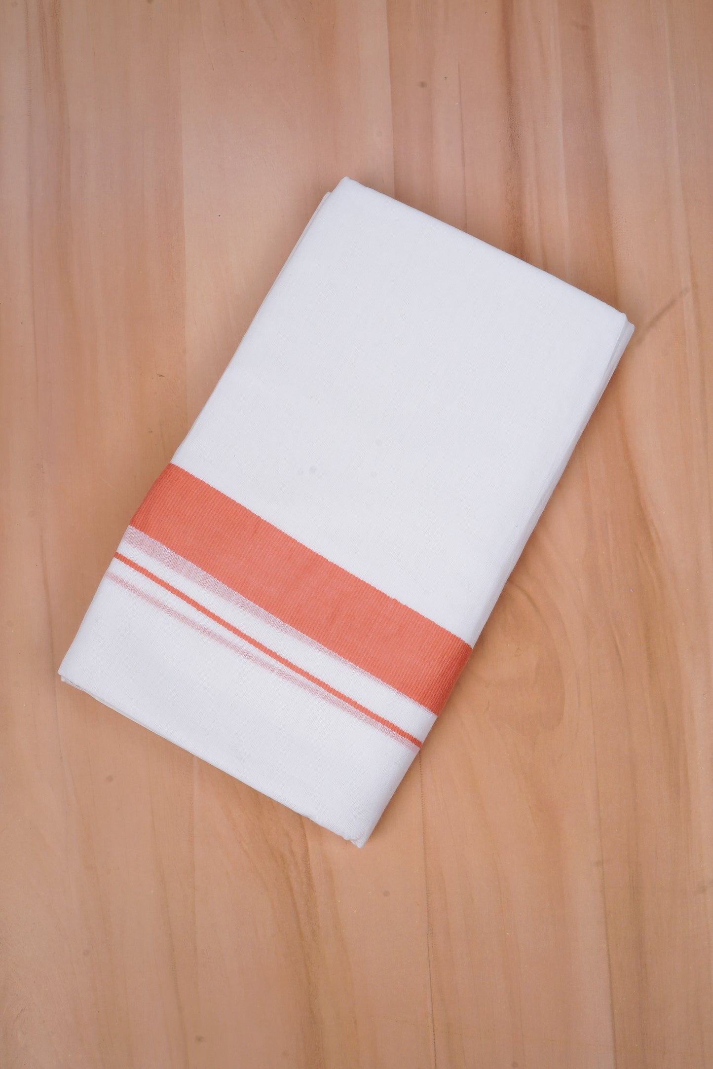 FCD-381 W/D DHOTI 3.80 MTR - Light Orange