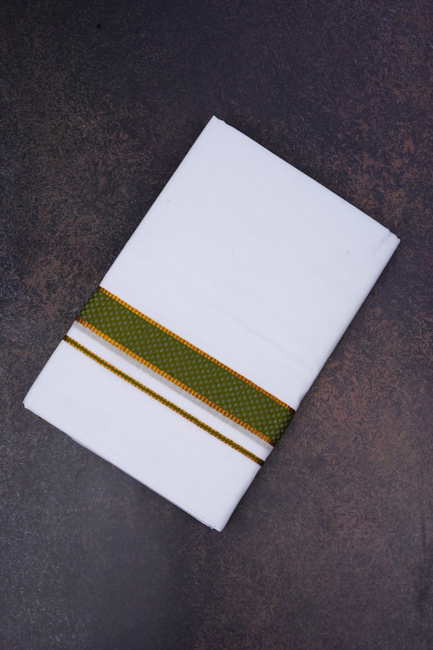 FD-200 W/D DHOTI 3.80 MTR-Dark Green