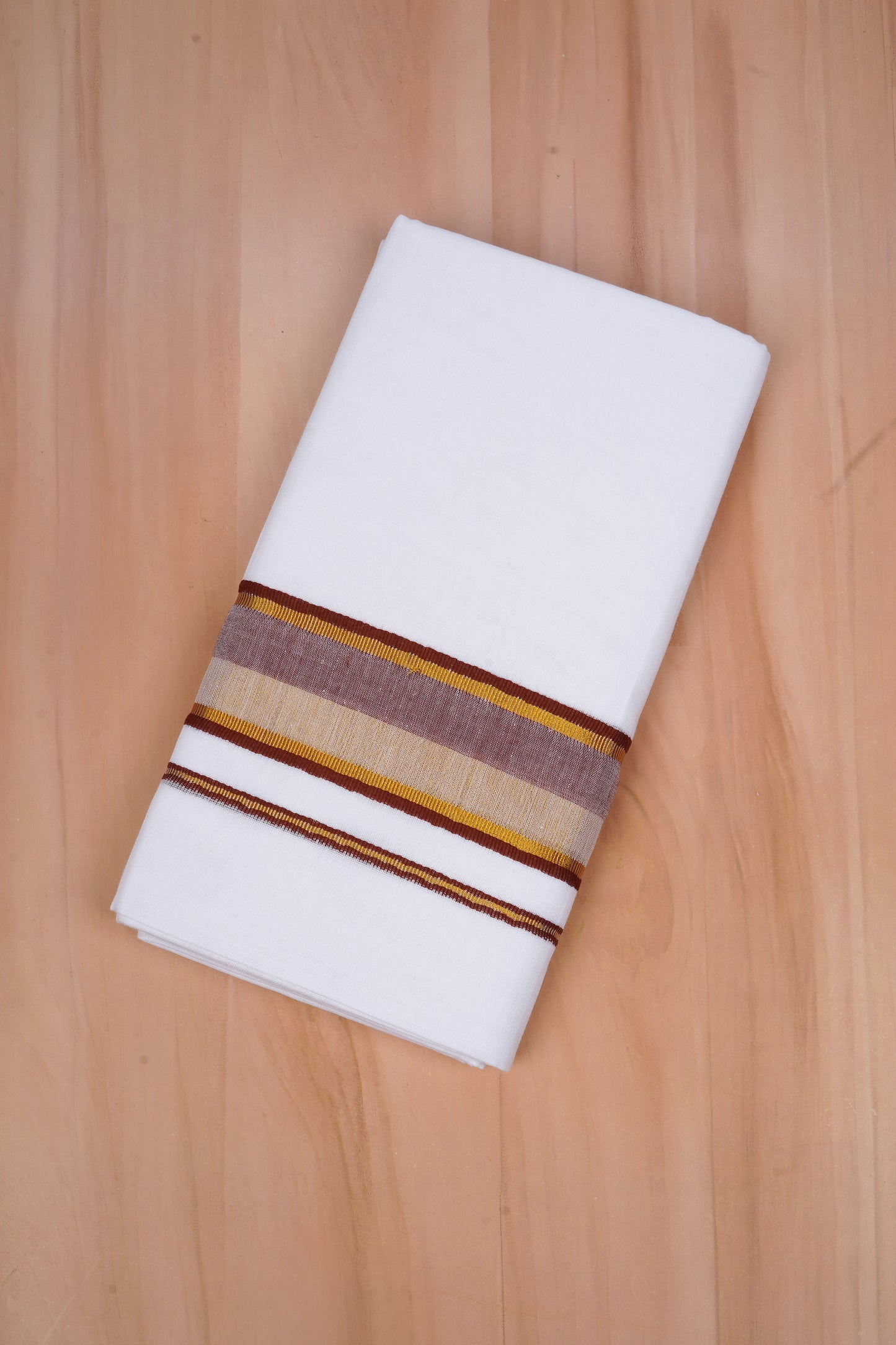 FCD-519 W/D DHOTI 3.80 MTR-Light Brown