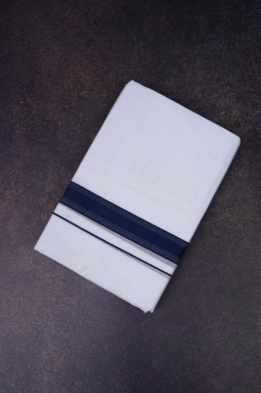FD-177 W/D DHOTI 3.80 MTR-Dark Blue