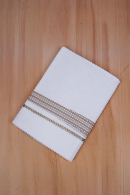 FCD-607 W/D DHOTI 3.80 MTR - Light Brown