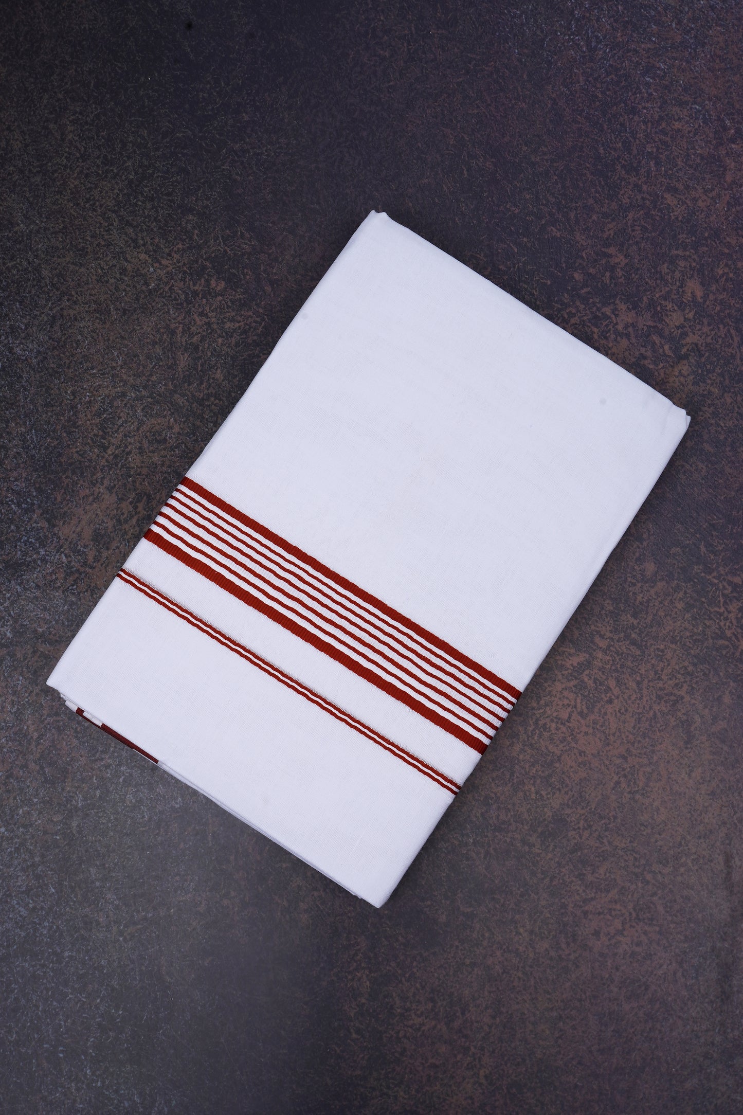 FD-158 W/D DHOTI 3.80 MTR-Dark Brown
