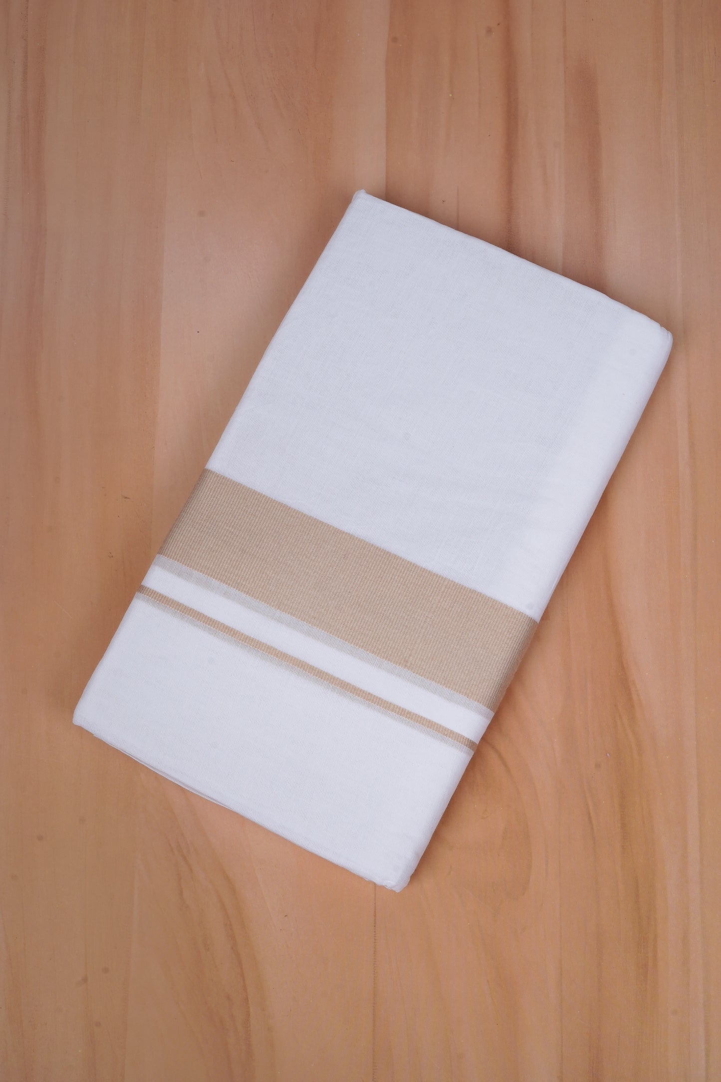 FCD-76 W/D DHOTI 3.80 MTR-Light Brown