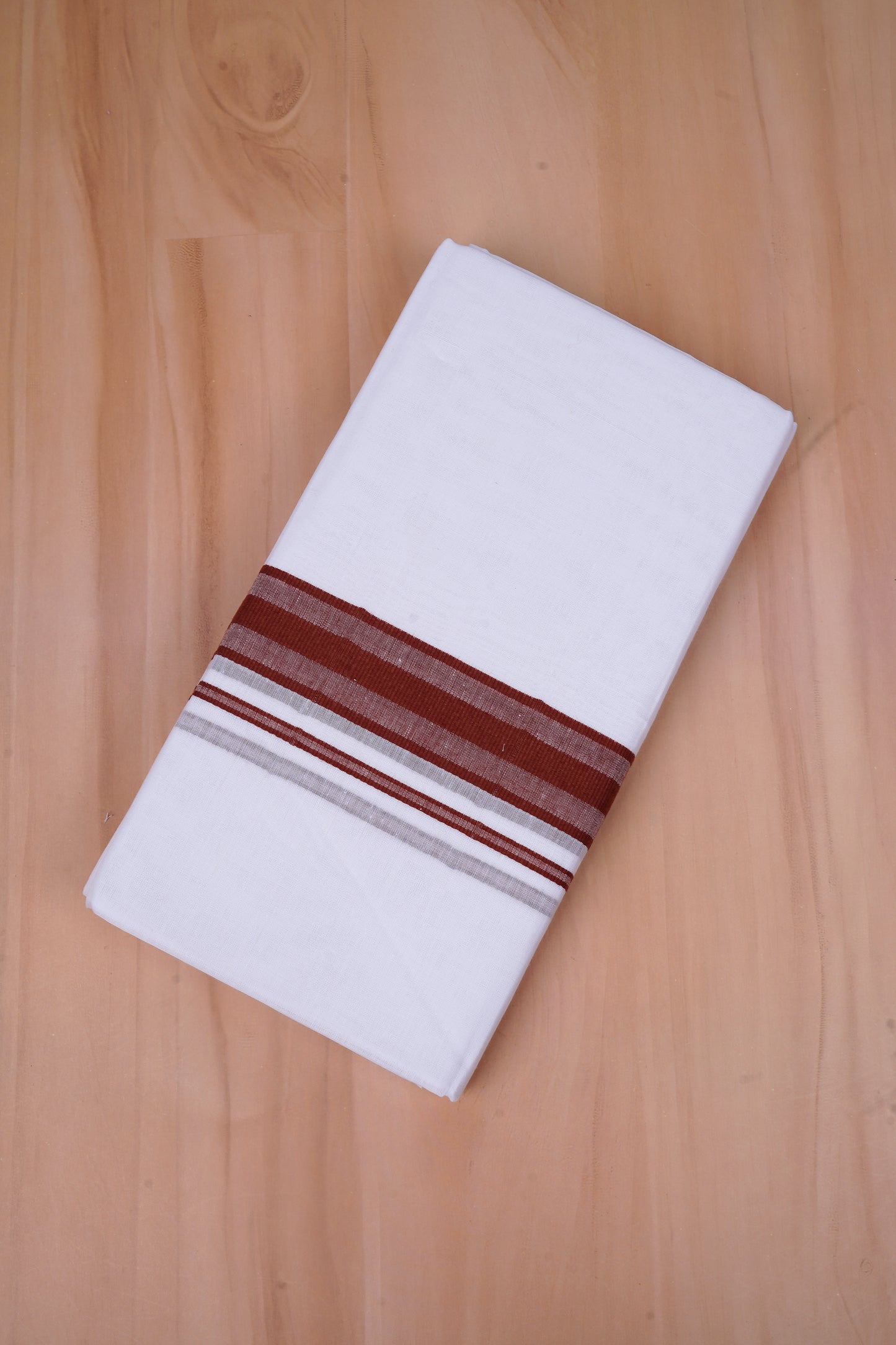 FCD-332 W/D DHOTI 3.80 MTR-Dark Brown