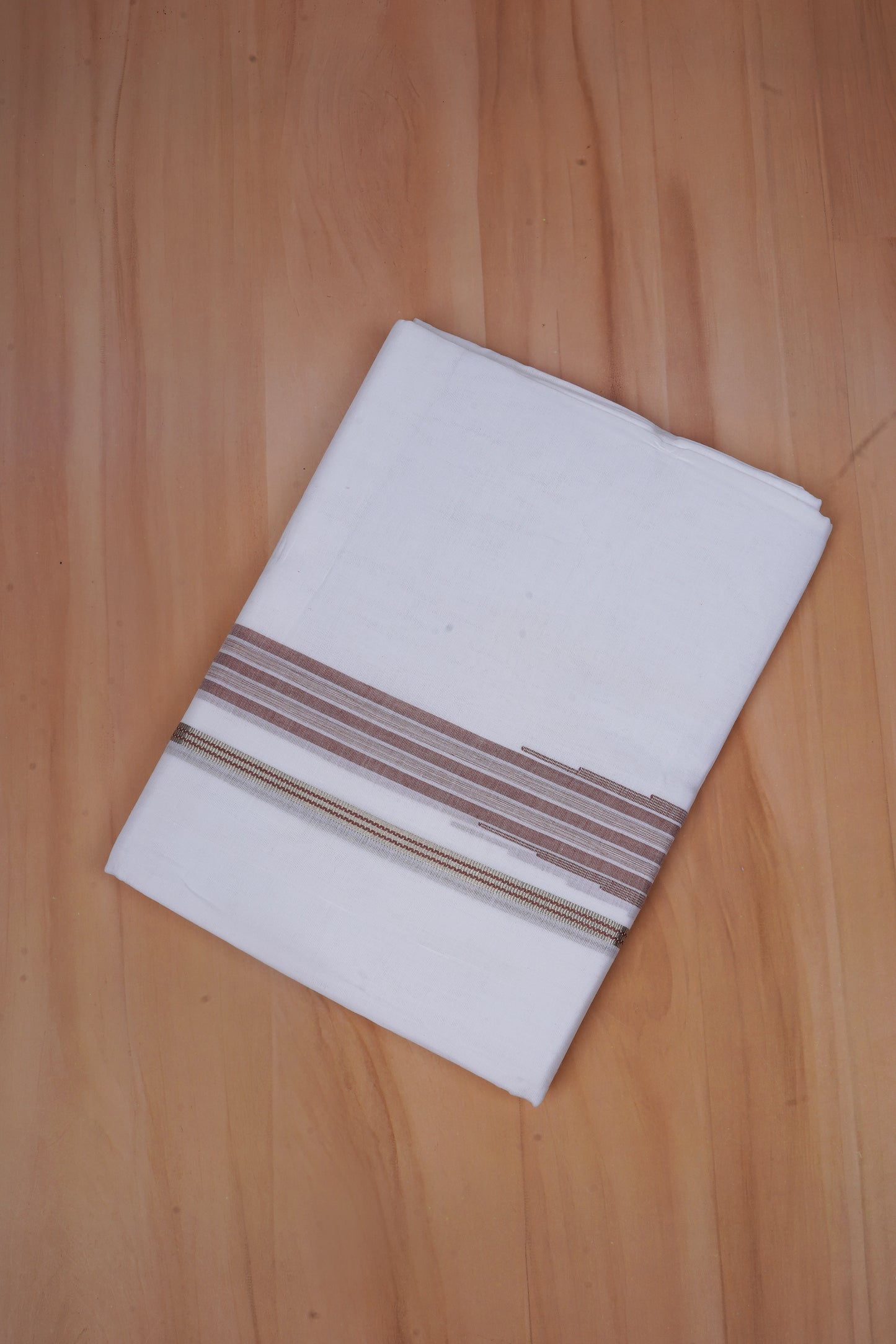 FCD-607 W/D DHOTI 3.80 MTR - Light Brown