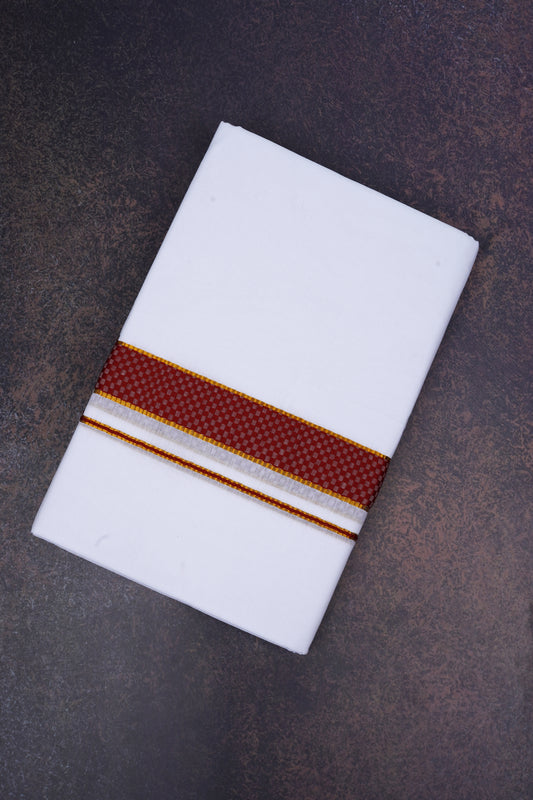 FD-200 W/D DHOTI 3.80 MTR-Dark Brown