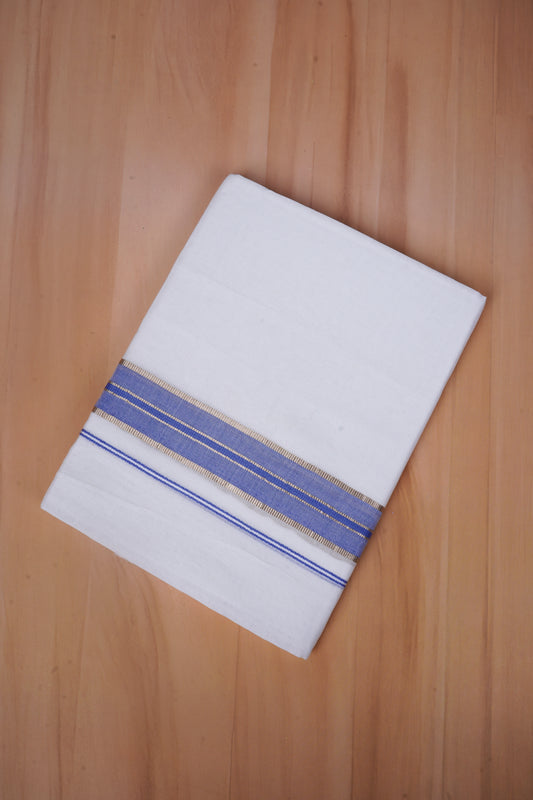 FCD-477 W/D DHOTI 3.80 MTR - Blue