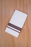 FCD-69 W/D DHOTI 3.80 MTR-Coffee Brown