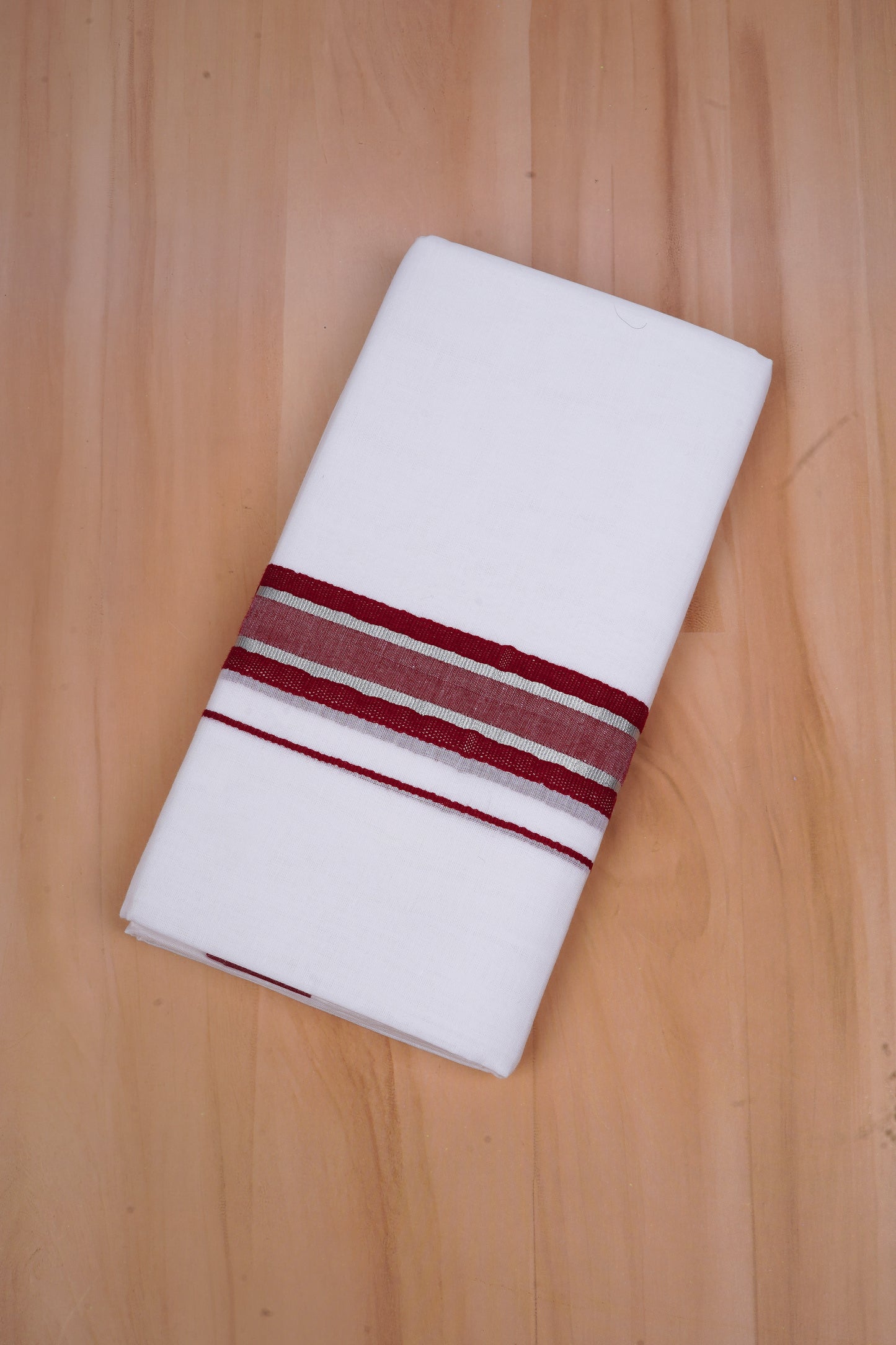 FCD-520 W/D DHOTI 3.80 MTR-Dark Maroon