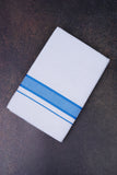 FD-91 W/D DHOTI 3.80 MTR-Blue
