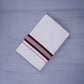 KERALOOM FINISH COTTON 331 W/D DHOTI 3.80 MTR - Maroon