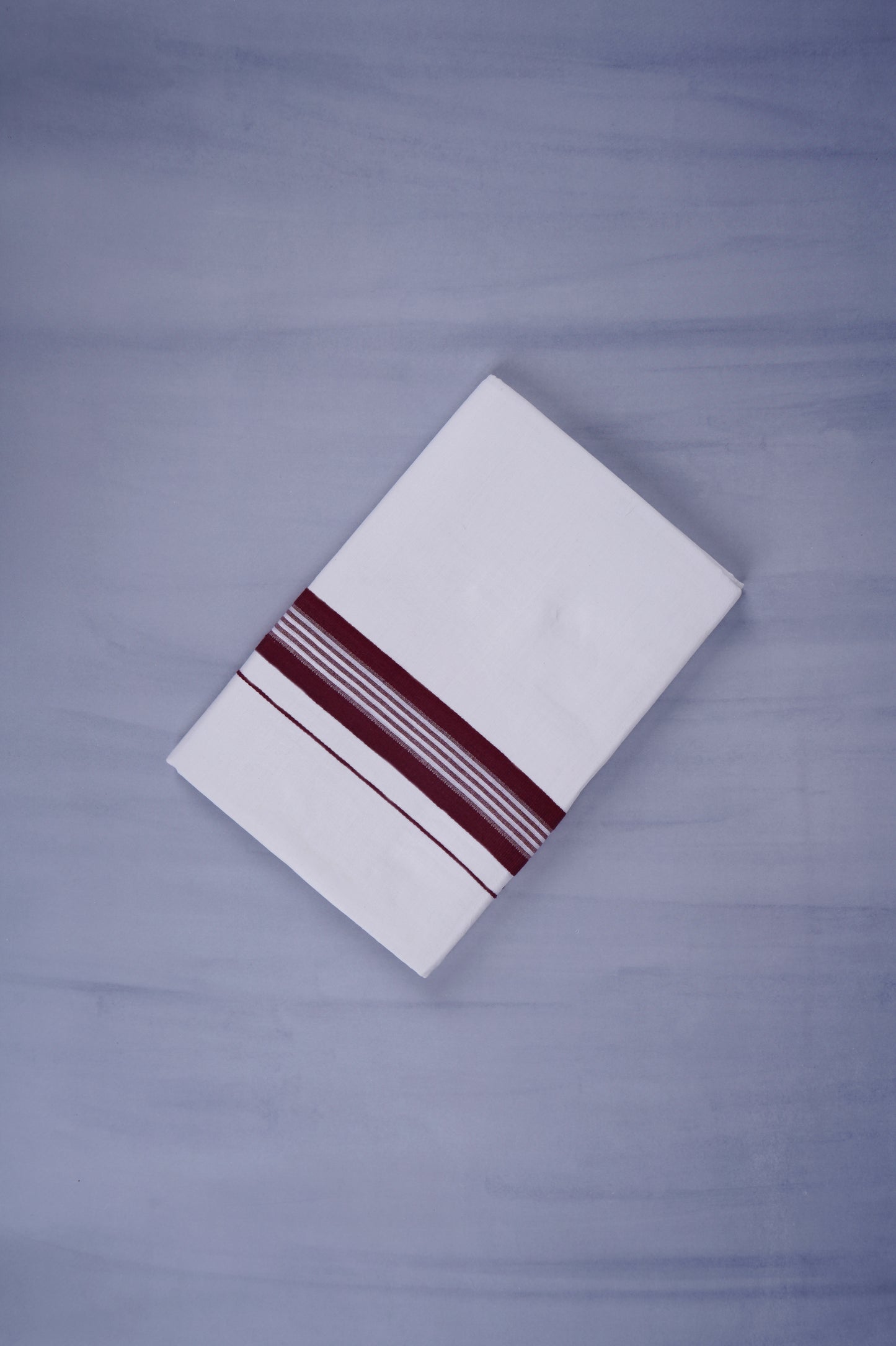 KERALOOM FINISH COTTON 331 W/D DHOTI 3.80 MTR - Maroon