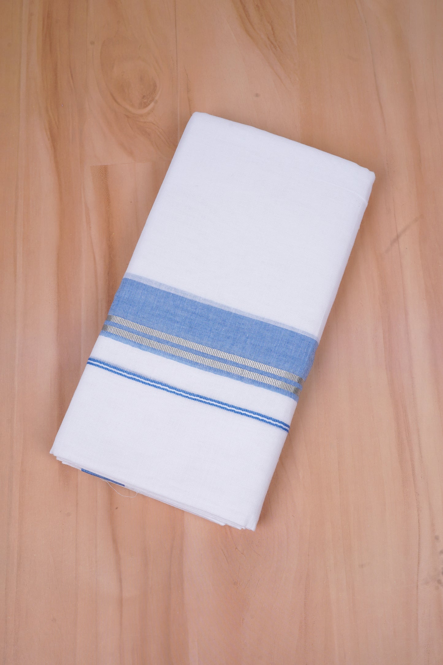 FCD-526 W/D DHOTI 3.80 MTR-Sky Blue