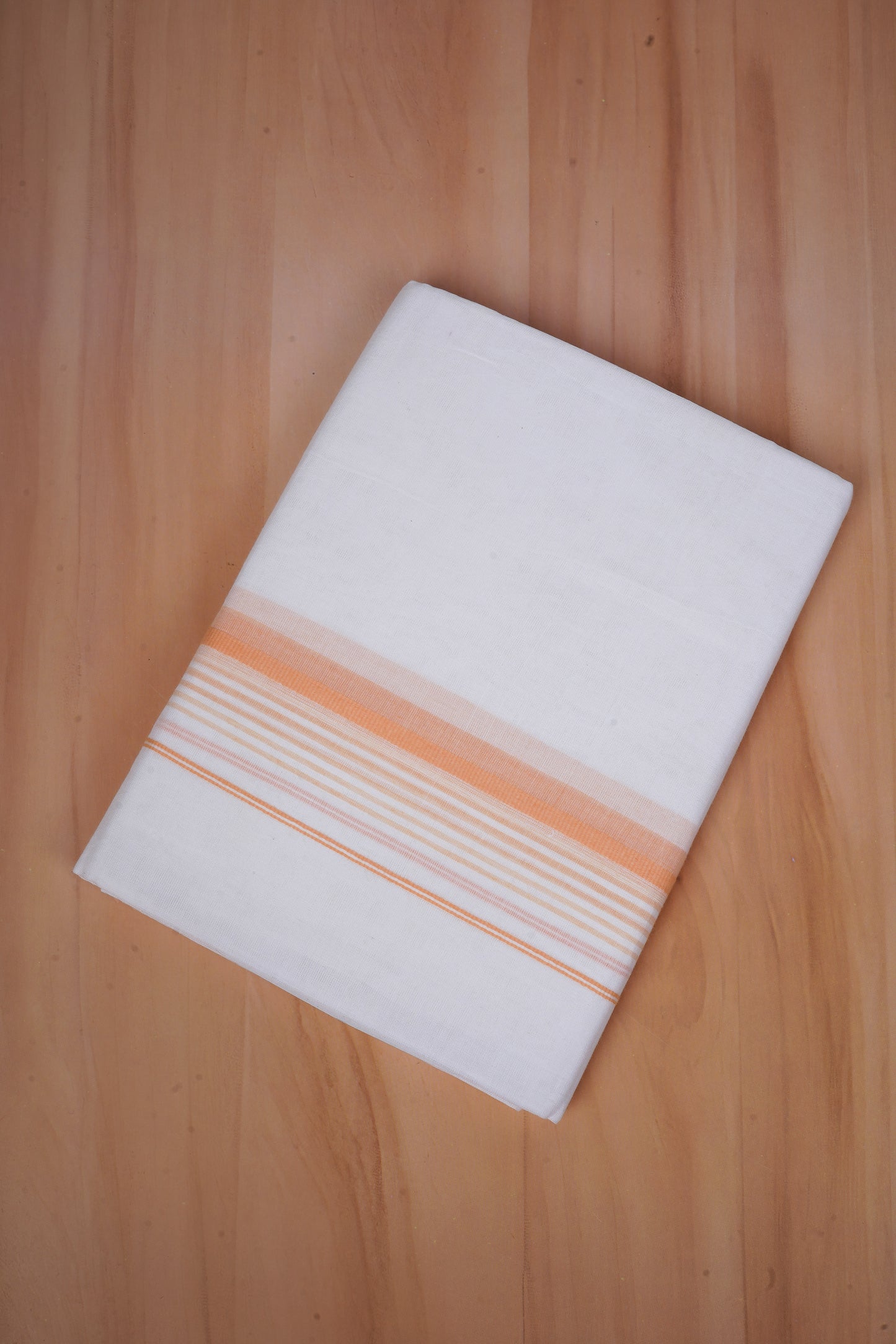 FCD-587 W/D DHOTI 3.80 MTR - Light Orange