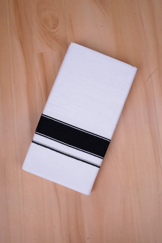 FCD-487 W/D DHOTI 3.80 MTR-Black