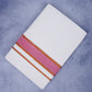 Feather Finish Cotton 2929 W/D Dhothie 3.80 MTR - Dark Pink